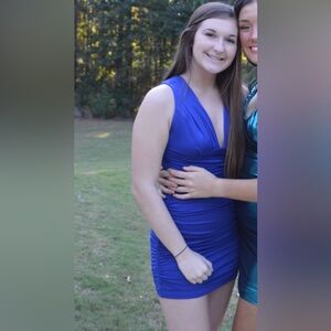 Blue homecoming dress